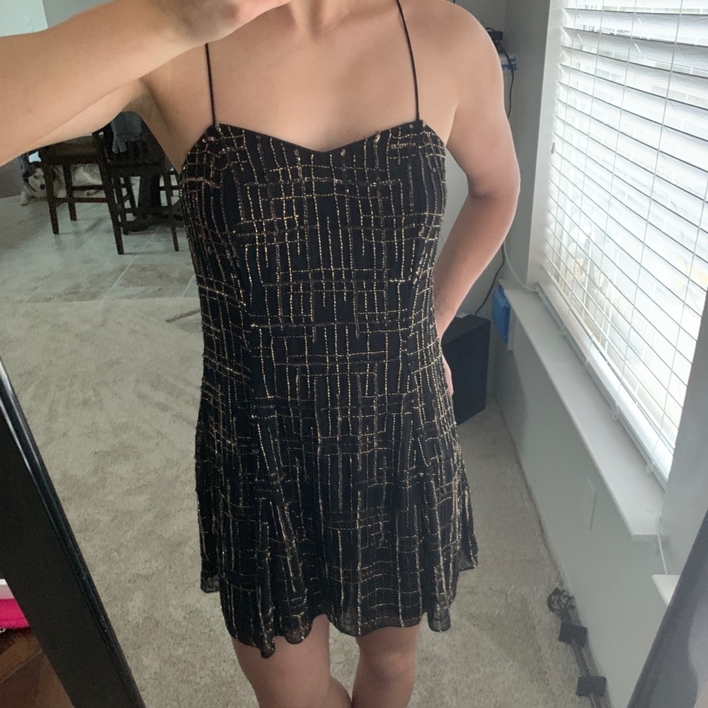 Chelsea & Violet Black Sequin Dress